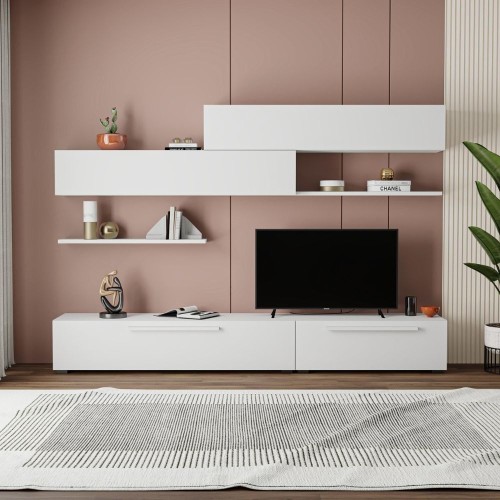 Parete attrezzata Kombat 260 colore bianco EFFEZETA ITALIA