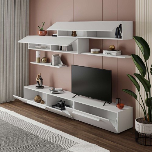 Parete attrezzata Kombat 260 colore bianco EFFEZETA ITALIA