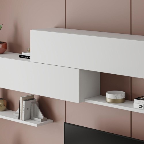 Parete attrezzata Kombat 260 colore bianco EFFEZETA ITALIA