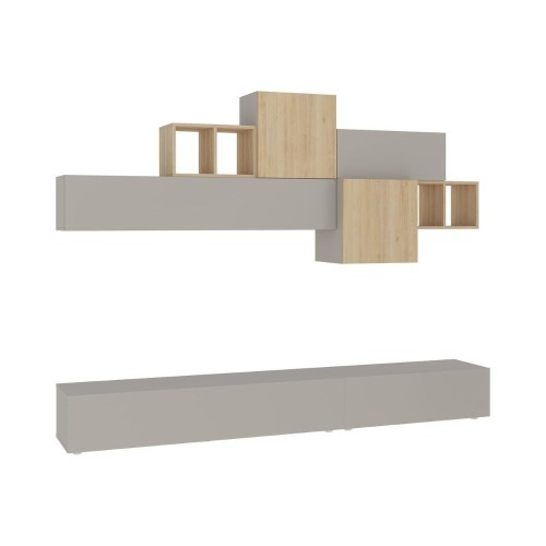 Parete attrezzata Tromen 260 cm. cashmere e rovere