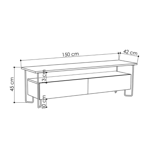 Porta Tv Cornea due ante bianco EFFEZETA ITALIA