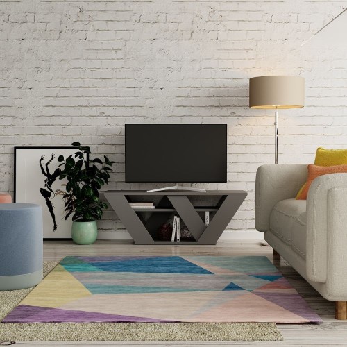 Porta TV Pipralla antracite 110x30x40h EFFEZETA ITALIA