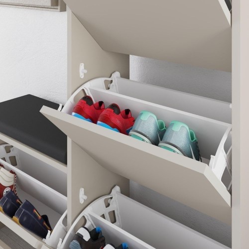 Scarpiera con panca Dude con 4 ante a ribalta colore