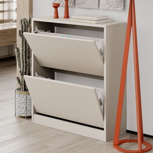 Scarpiera SHC520SAND due ante a ribalta cashmere EFFEZETA