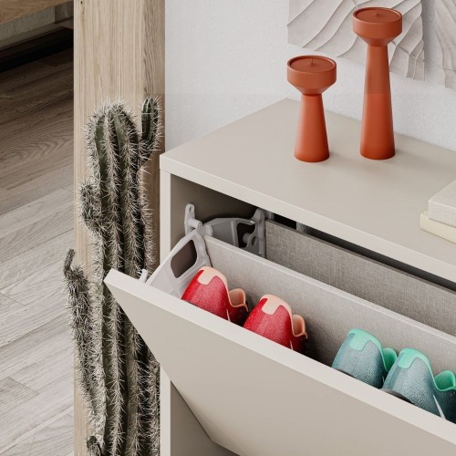 Scarpiera SHC520SAND due ante a ribalta cashmere EFFEZETA