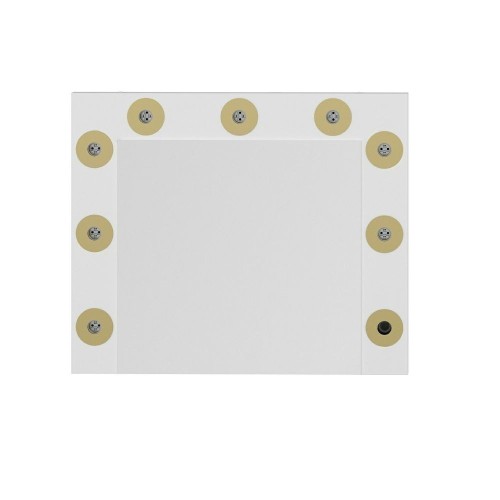 Specchio trucco Armin colore bianco con luci LED lampadine