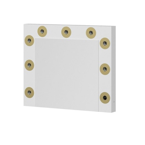 Specchio trucco Armin colore bianco con luci LED lampadine