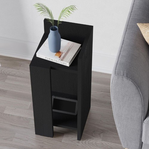 Tavolino comodino di design Elos 27x25x60h colore nero
