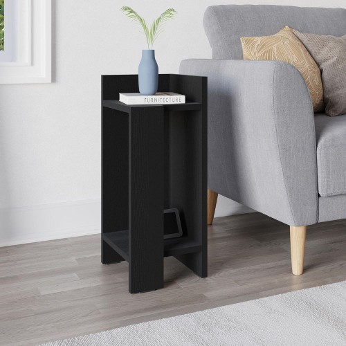 Tavolino comodino di design Elos 27x25x60h colore nero