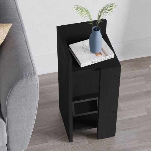 Tavolino comodino di design Elos 27x25x60h colore nero