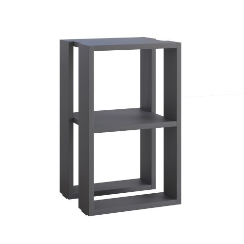 Tavolino comodino Lonie colore antracite EFFEZETA ITALIA