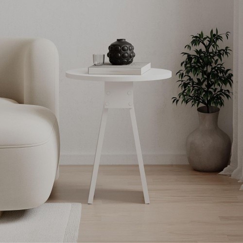 Tavolino da salotto Chen 50x42x23.4 cm. colore bianco