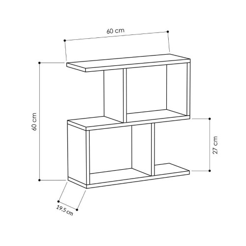 Tavolino da salotto Homemania in colore rovere EFFEZETA