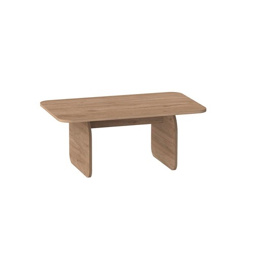 Tavolino da salotto Pietra con gambe a pannello piatto in