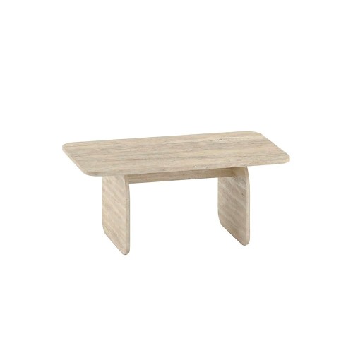 Tavolino da salotto Pietra con gambe a pannello piatto in