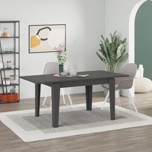 Tavolo allungabile Megaron antracite 120x80 cm EFFEZETA