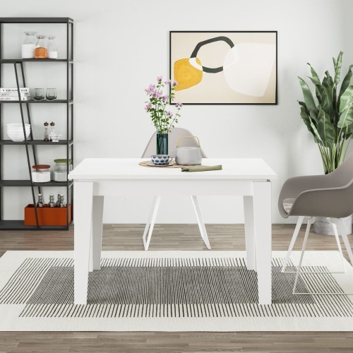 Tavolo allungabile Megaron bianco 120x80 cm EFFEZETA ITALIA