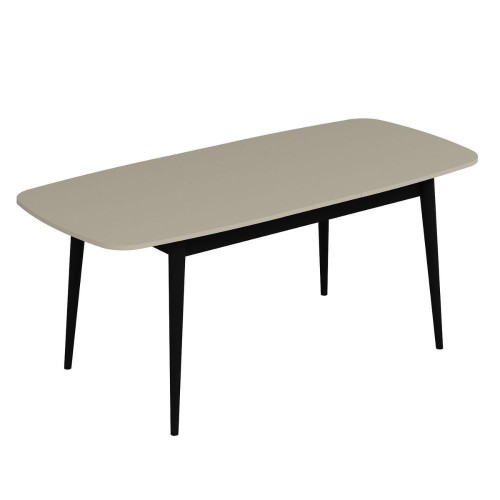 Tavolo allungabile Prime con top colore cashmere e gambe