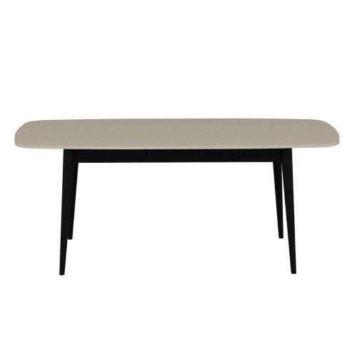 Tavolo allungabile Prime con top colore cashmere e gambe