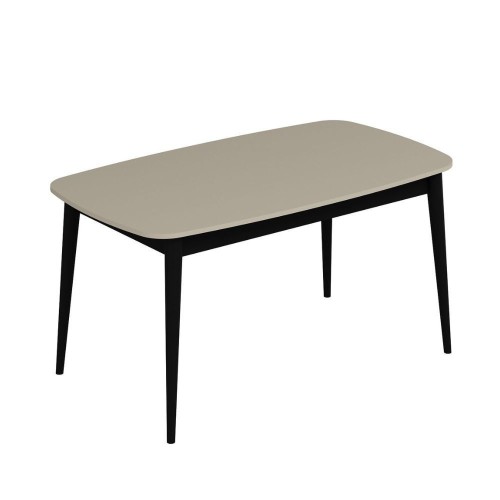 Tavolo allungabile Prime con top colore cashmere e gambe