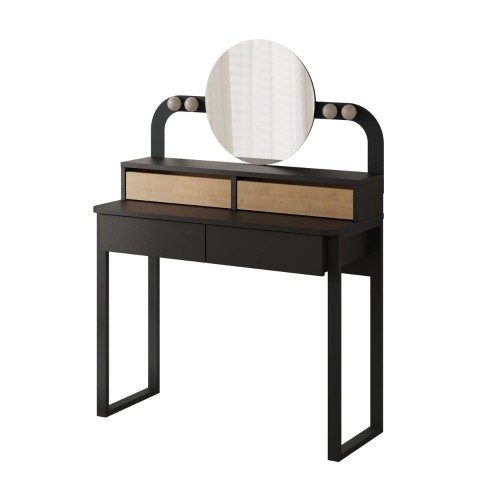 Toeletta Lora con 4 cassetti luci a LED e specchio colore