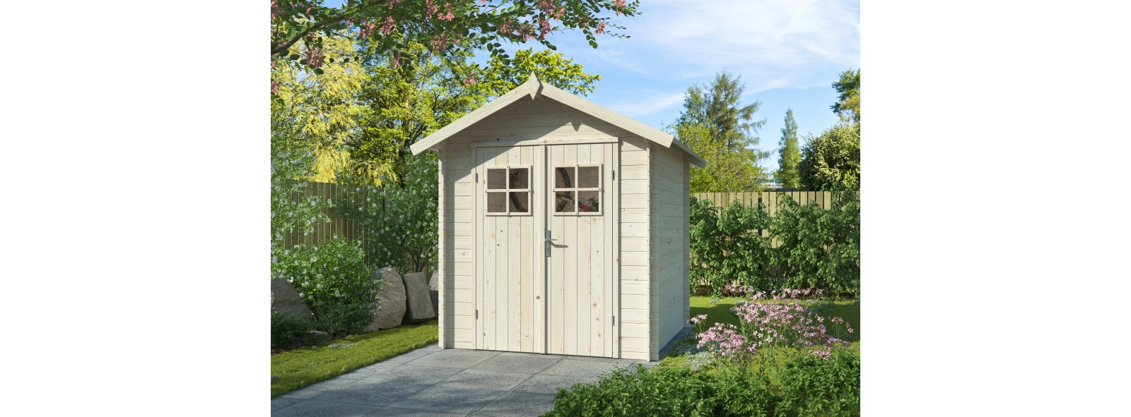 Casetta in legno Mila 200x200 cm 19 mm – Losa Legnami