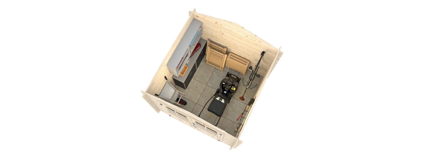 Casetta in legno Noemi 250x250 cm 28 mm – Losa Legnami