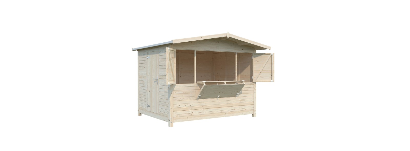 Chiosco in legno pieghevole Marian 300x228 cm – Losa Legnami