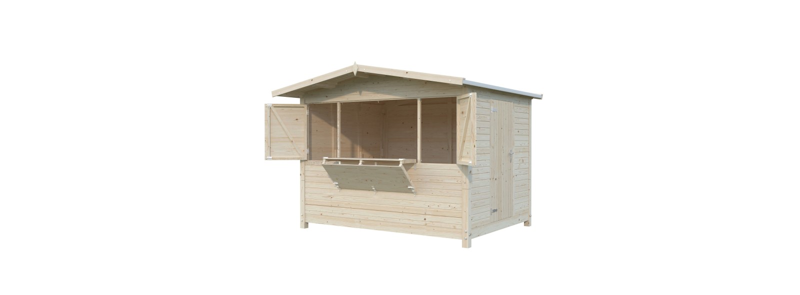 Chiosco in legno pieghevole Marian 300x228 cm – Losa Legnami