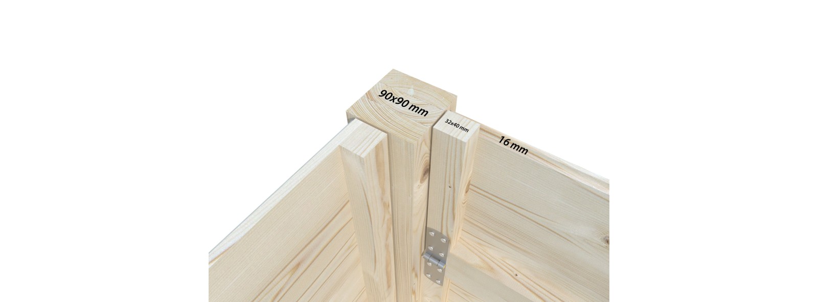 Chiosco in legno pieghevole Marian 300x228 cm – Losa Legnami