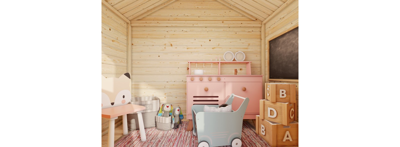 Casetta per bambini in legno Toby su palafitta | Losa