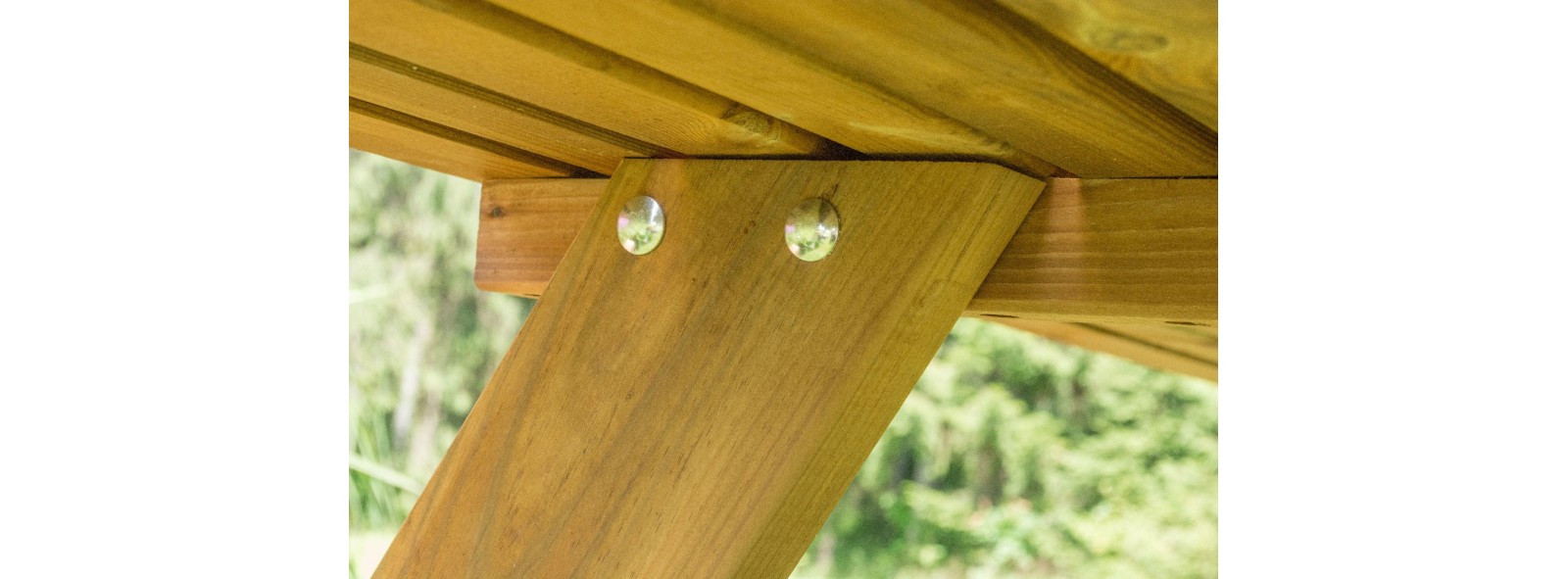 Tavolo picnic in legno Oasi con panche 177 cm – Losa Legnami