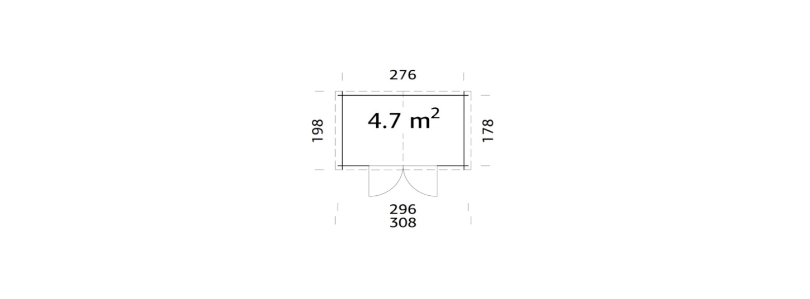 Casetta in legno Pilar 300x200 cm 28 mm – Losa Legnami