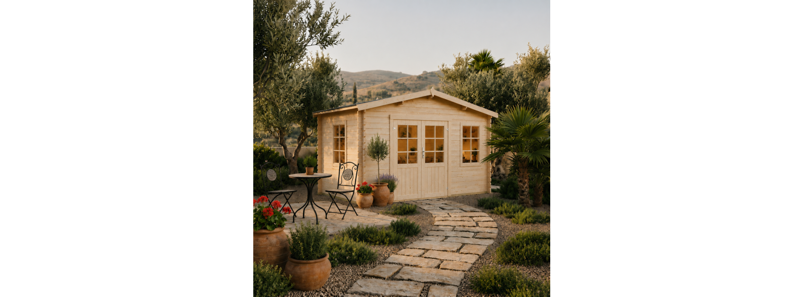 Casetta in legno Valencia 400x400 cm 40 mm – Losa Legnami