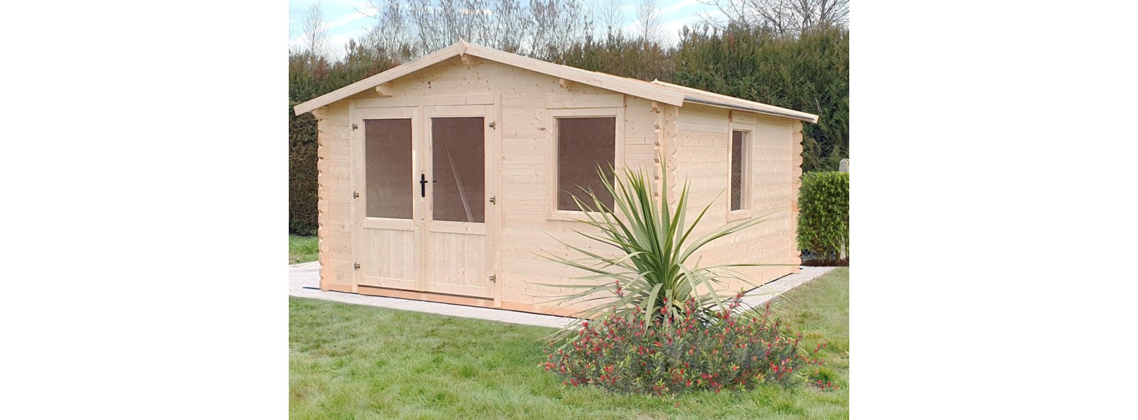 Casetta in legno Valencia 400x400 cm 40 mm – Losa Legnami