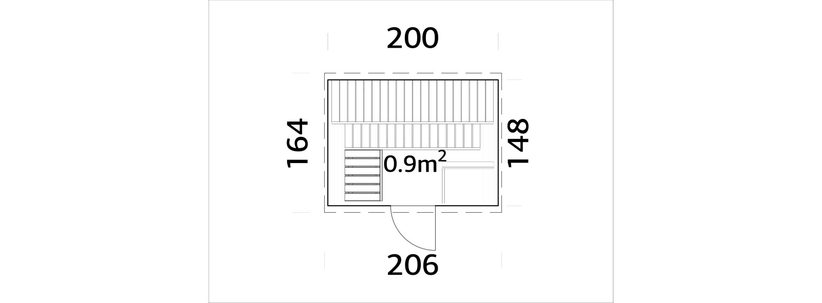 Sauna da esterno Anita con stufa Narvi 3,6 kW – Losa Legnami