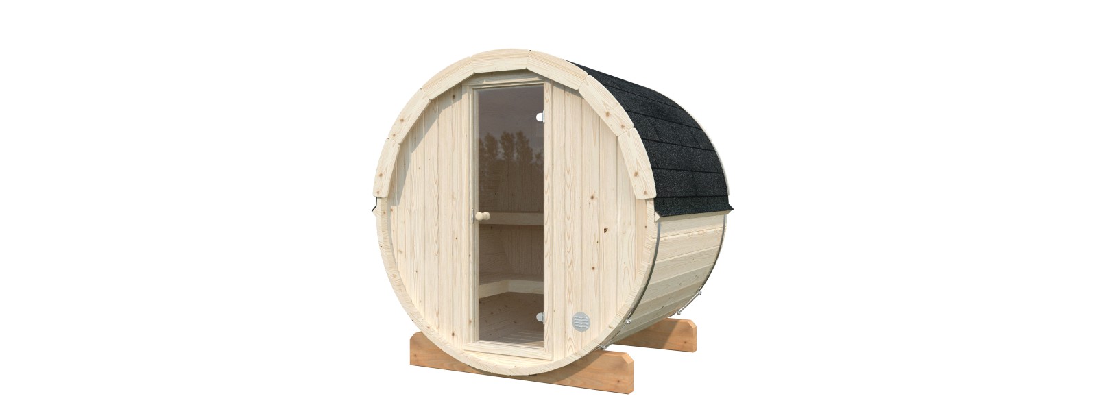Sauna da esterno Anita con stufa Narvi 3,6 kW – Losa Legnami