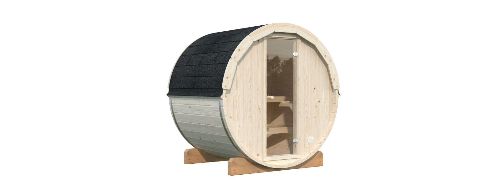 Sauna da esterno Anita con stufa Narvi 3,6 kW – Losa Legnami