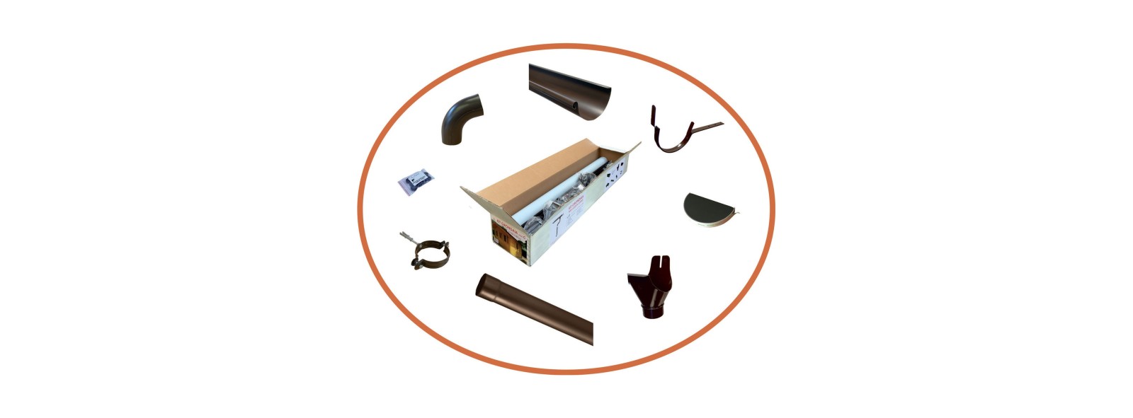 Kit grondaia C per casette, falde 260-300 cm | Losa