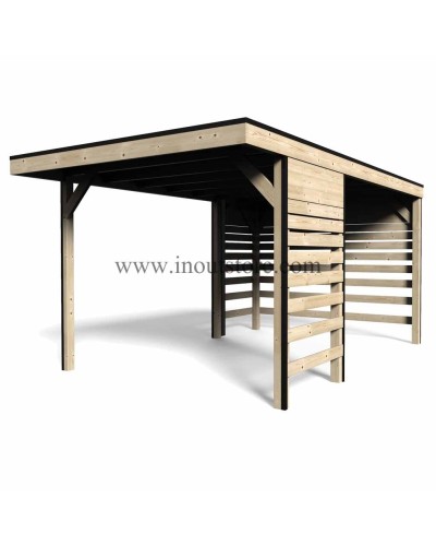 Garage in legno Carport Decor et Jardin 300×480 Pannelli 10×10