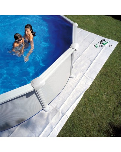 Tappeto in poliestere per piscina ovale da 730×375 Gre MPROV730