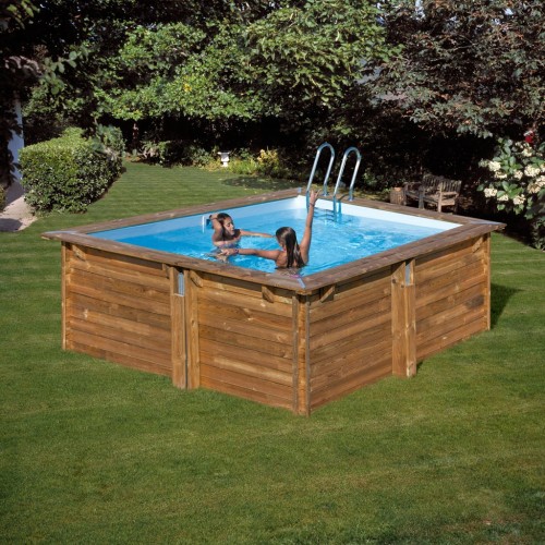 Piscina in legno quadrata Gre Carra 790205