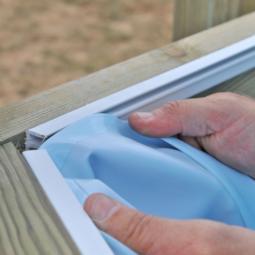 Piscina in legno quadrata Gre Carra 790205